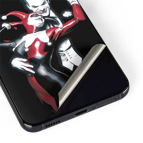 DC Comics The Joker Batman: Harley Quinn Cover #1 Art by Alex Ross. Piece Also known as Tango with Evil Galaxy S22 Skin